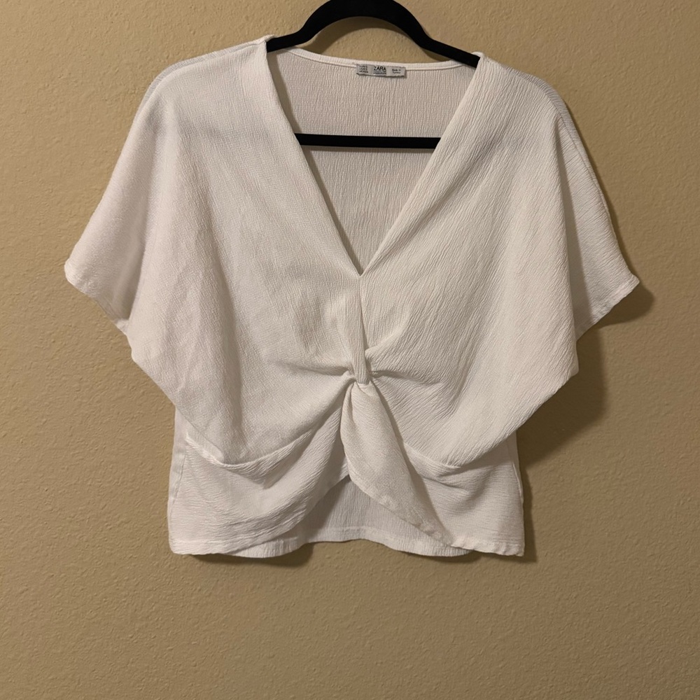 Zara twist front v-neck top - Picture 2 of 3